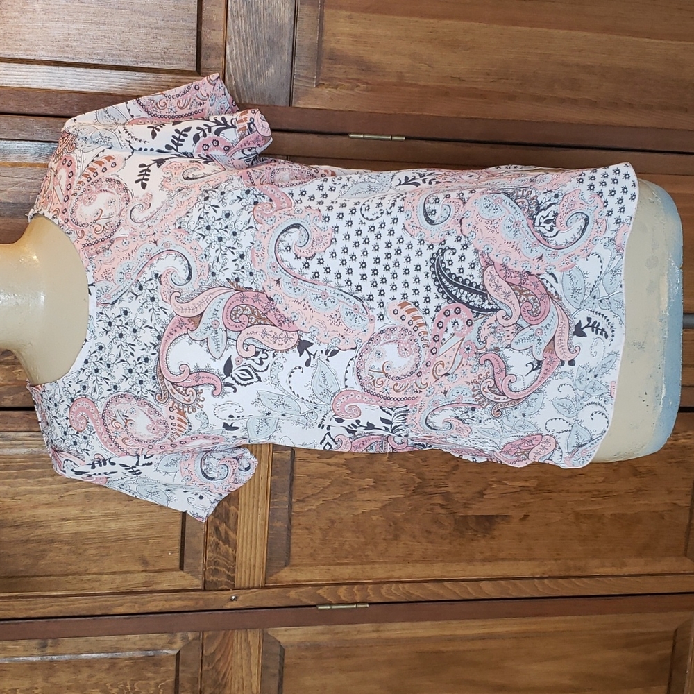 Spense NWT Floral Hi Low Blouse Sz S